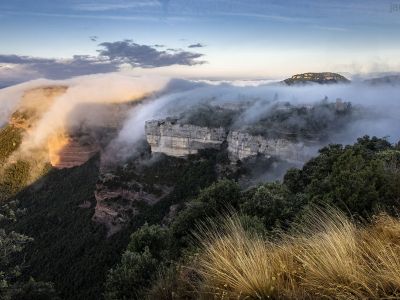 Wolken Abgrund Felsen Natur