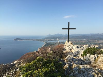 Ausblick auf Sardinien whrend Wanderurlaub