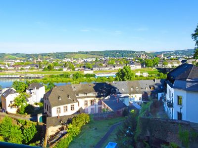 deutschland wandern mosel panoramablick auf trier