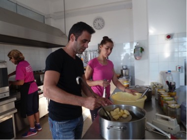 Küchenarbeiten auf Korfu