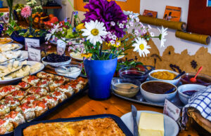 Vegetarisches Frühstücksbüffet auf Korfu