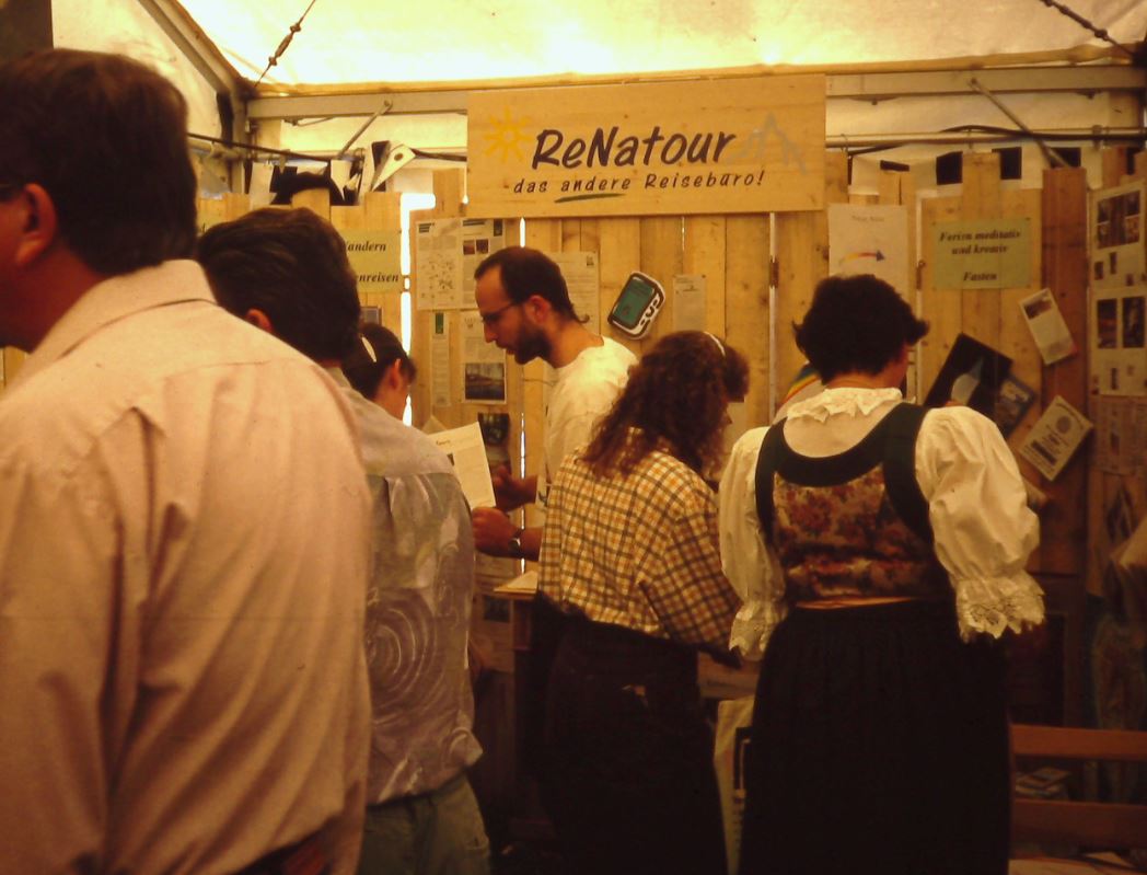 Messestand 1997 ReNatour Schild