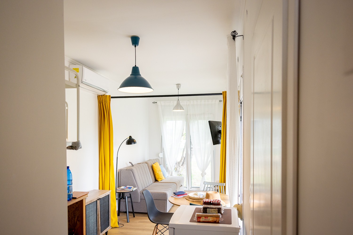 Strandkajüte Wohnzimmer