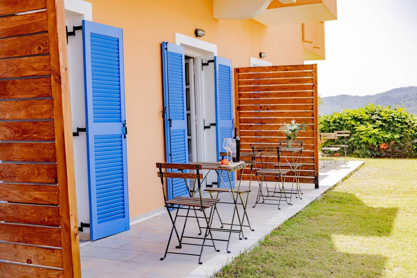 Terrasse vor der Wohnung