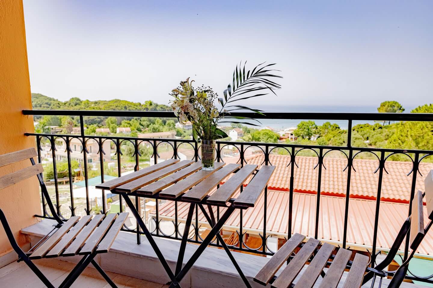 Balkon in der Villa KaliMeera