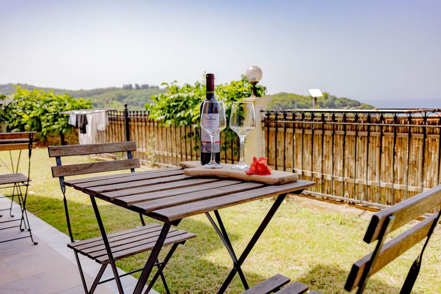 Balkon im Erdgeschoss