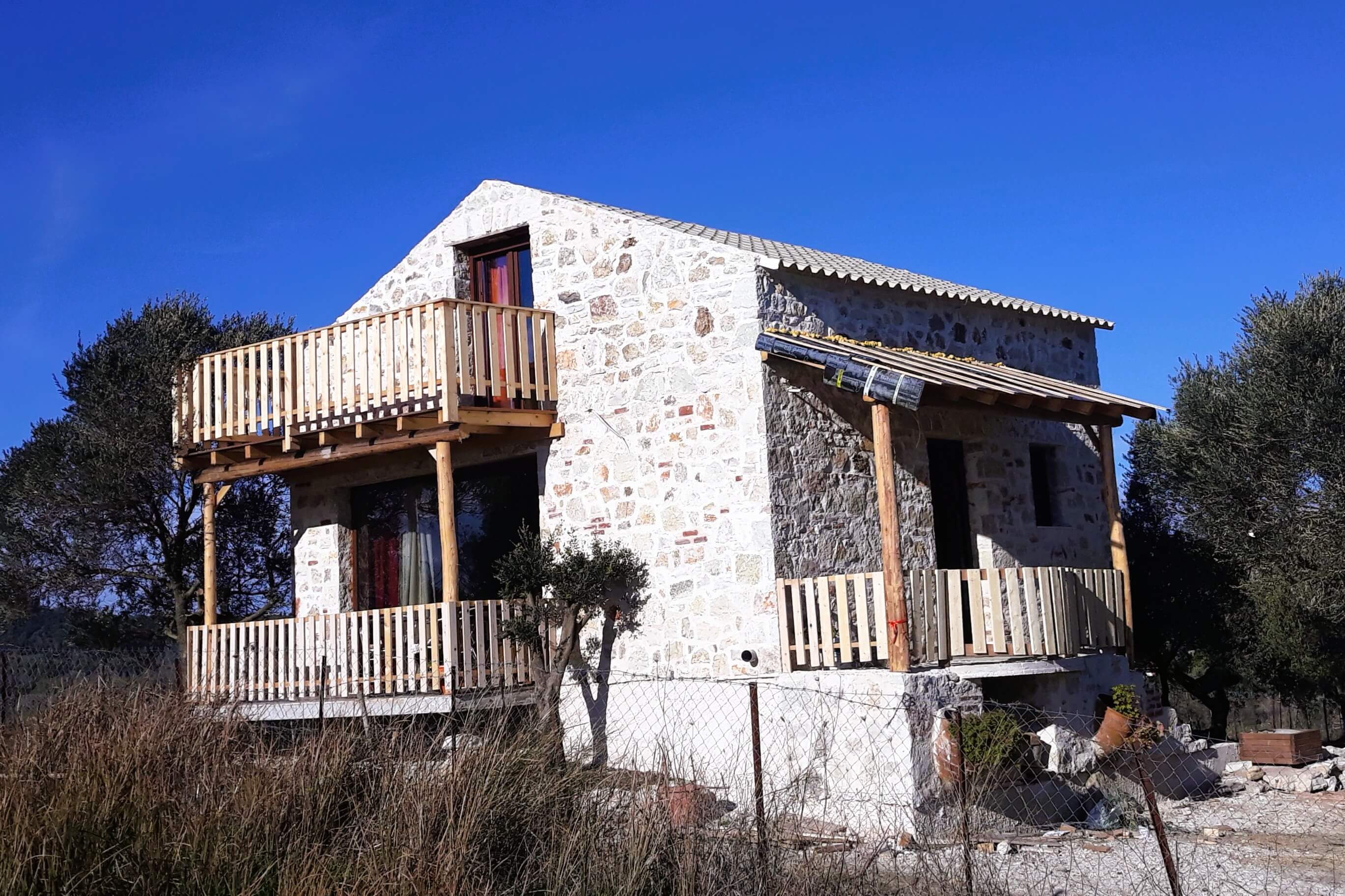 Ferienhaus Kostas Auenansicht