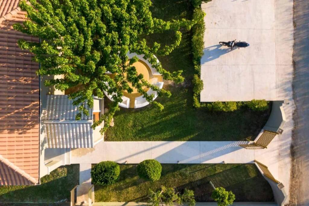 Garten Vogelperspektive