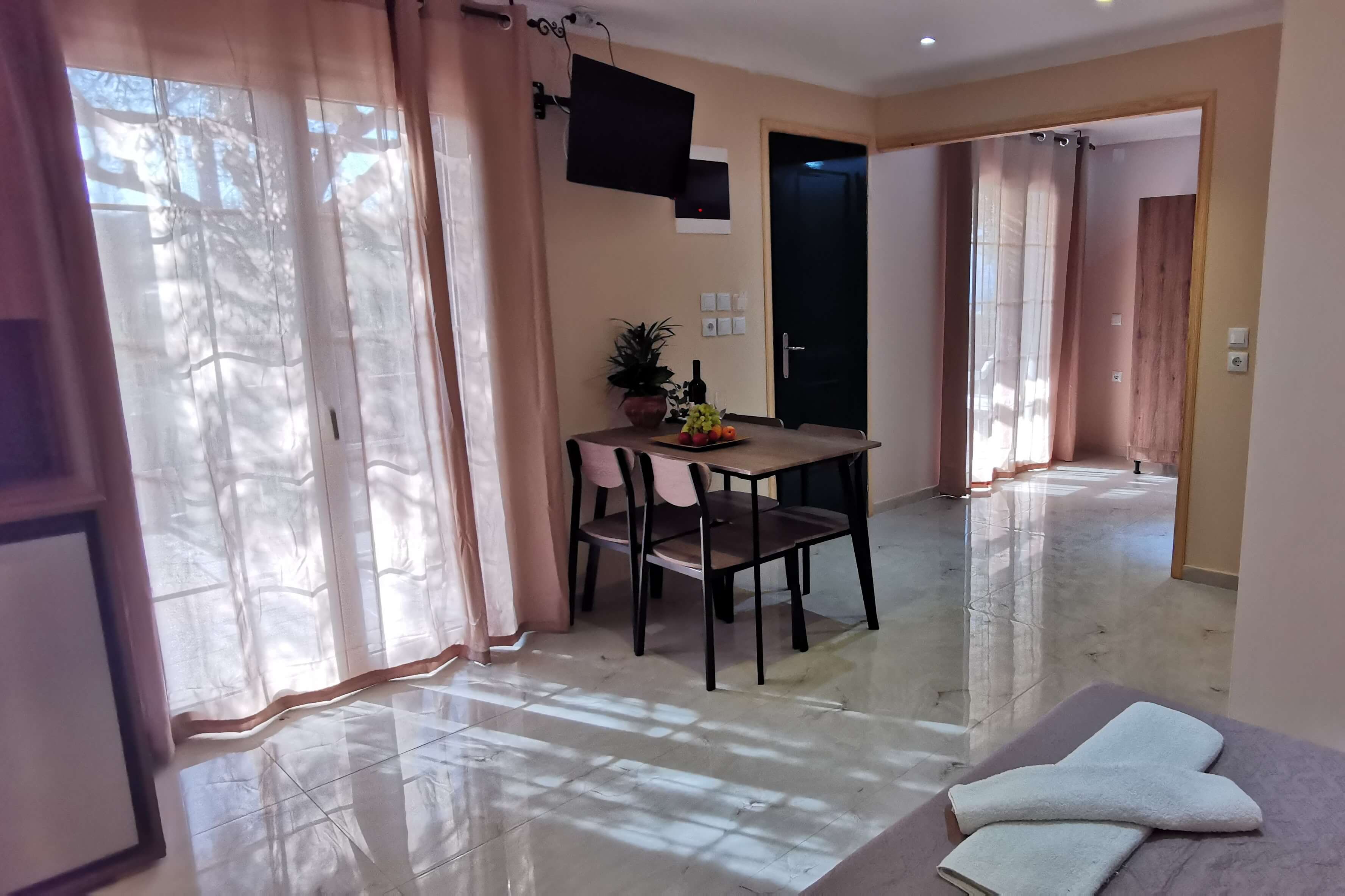 Blick vom Doppelbett