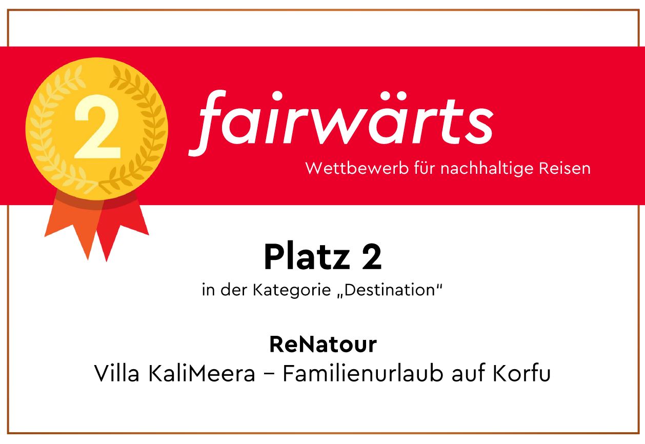 Ausgezeichnet von fairwrts - Wettbewerb fr nachhaltige Reisen