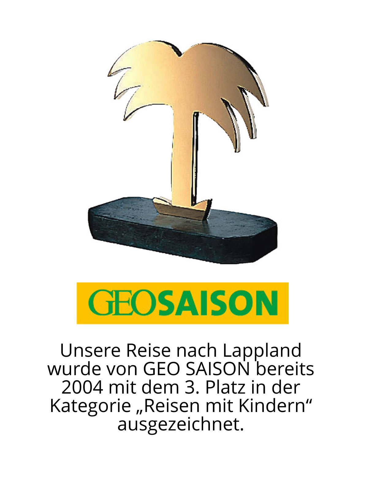 GEO SAISON-Auszeichnung fr ReNatour