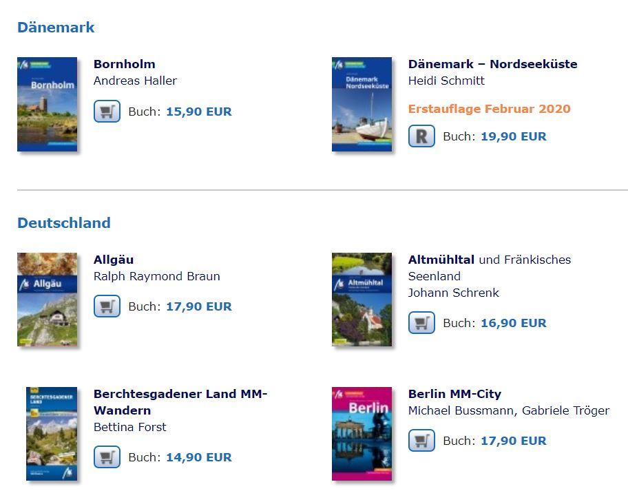 Reisefhrer Michael-Mller-Verlag bersicht