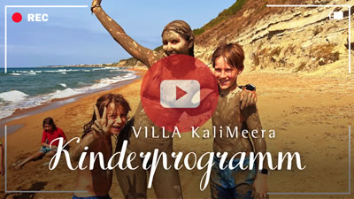 Kinderpogramm in der Villa KaliMeera auf Korfu