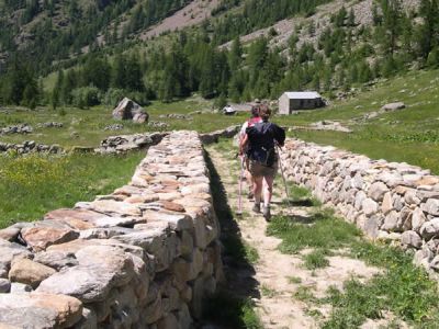 Loo Tal bei Bergwanderung im Aostatal