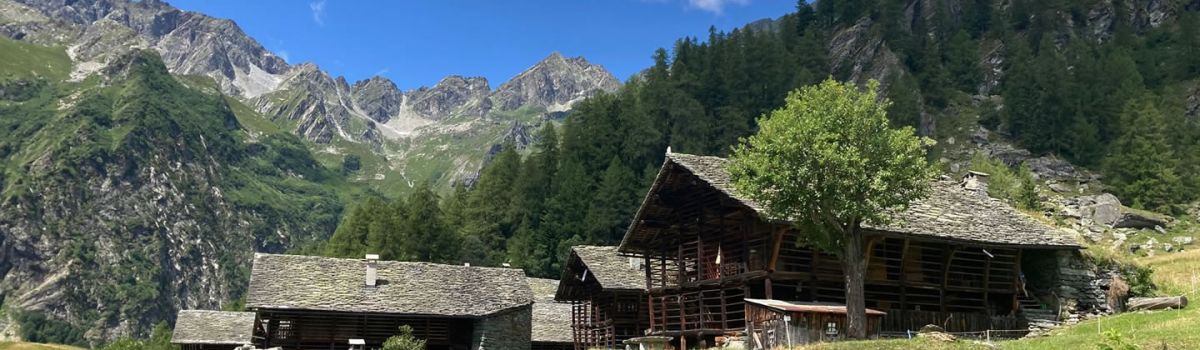 Wandern ohne Gep�ck vom Valle del Lys nach Valsesia am Monte Rosa