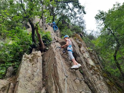 Mittelrhein Klettersteig Abenteuerurlaub Deutschland Familien