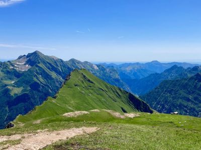 Panoramablicke in die imposante Berglandschaft des Monte Rosa
