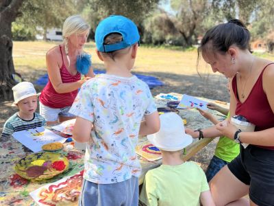 naturnahes kinderprogramm mit kindern und jugendlichen