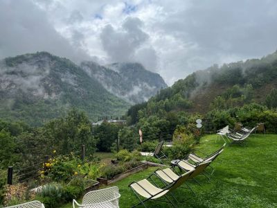 Blick auf mystische Bergwelt