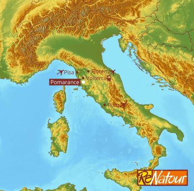 toskana wandern ohne gepck val di cecina
