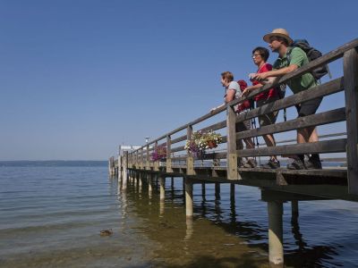 deutschland bayern etappenwandern ammersee