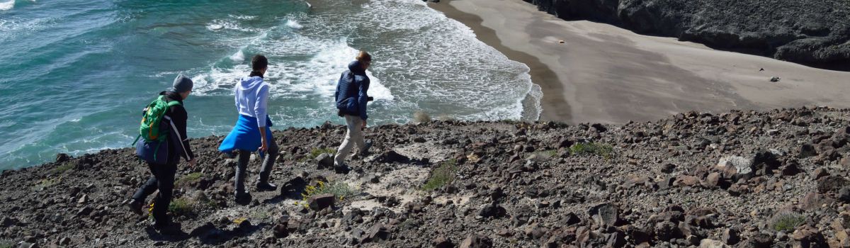 cabo de gata wandern bucht fels