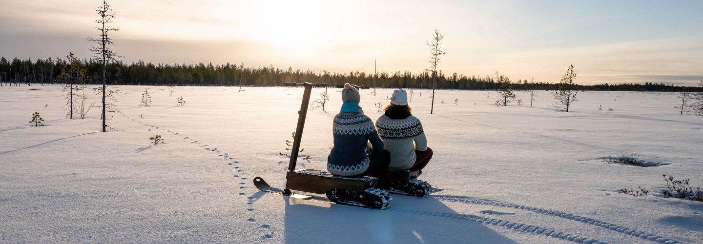Finnland Urlaub Winter Pärchen