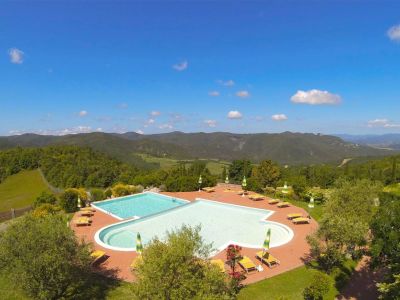 eselwandern toskana agriturismo mit pool