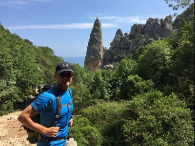 Wanderer bei der individuellen Wanderreise auf Sardinien