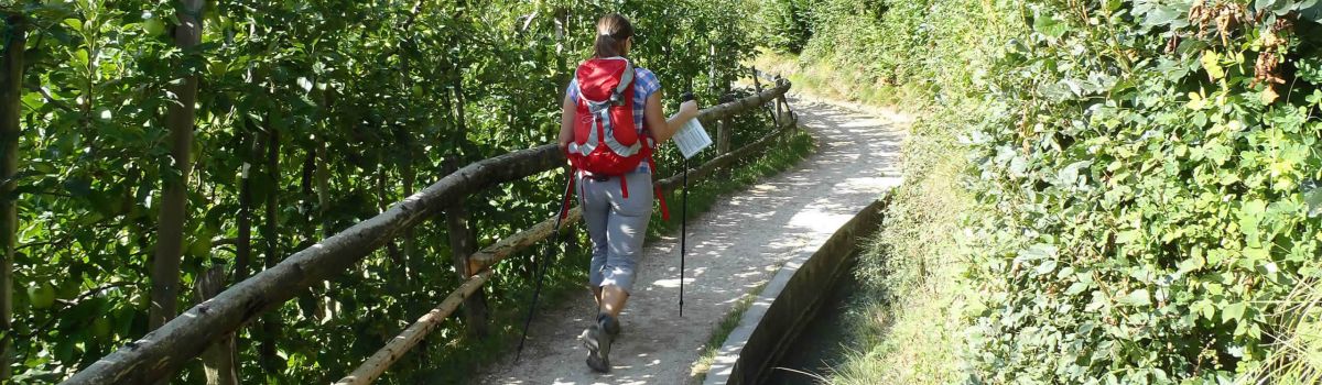 wandern Meran Gardasee Waalweg