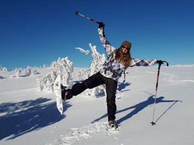 Schneeschuh Schneeabenteuer Winterreise Familienurlaub Schweden
