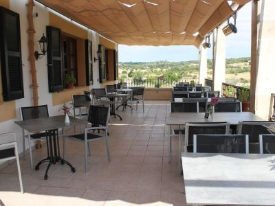 Restaurantterrasse der Finca Son Manera Mallorca