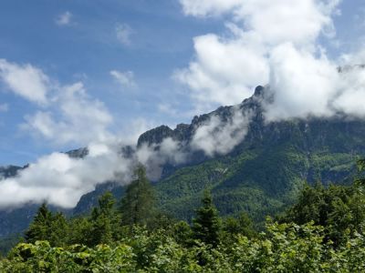 Valsugana Bergpanorama bei Wandern im Trentino und Venetien