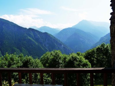 Großartiger Blick vom Posto Tappa auf die Bergwelt des Piemont
