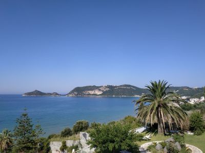 Blick Agios Georgios mit Afionas und Porto Timoni 
