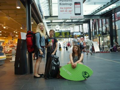 Bahnanreise nach land im Familienurlaub