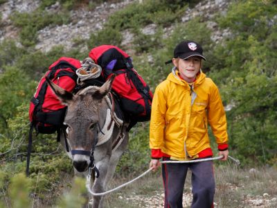 Eseltrekking mit Kindern in den Abruzzen