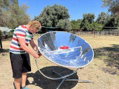 korfu griechenland solarkuchen naturpdagogisches kidnerprogramm