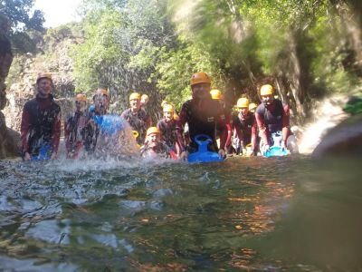 korsika gruppe spa canyoning