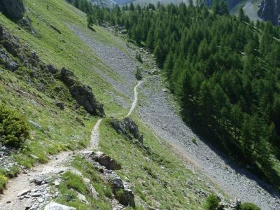 Der Weg Richtung Colle d Enchiausa