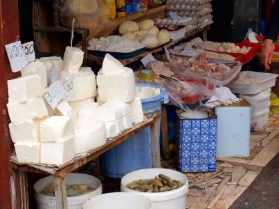 Marktstand Tirana Lebensmittel Albanien