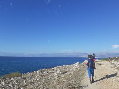 Wanderung am Meer auf Korfu