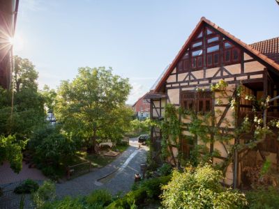 Reiterhof mit Fachwerkhaus Bio.Pension fr Familien