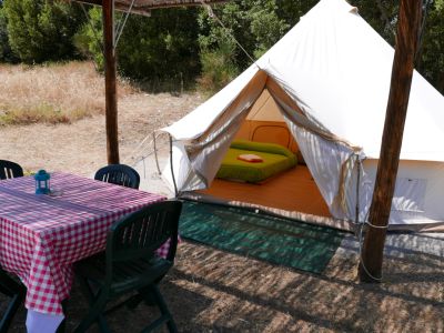 toskana eseltrekking zelt camping