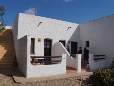 Wandern in Andalusien: Jedes Zimmer hat eine kleine Terrasse.