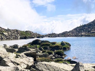 wandern im Valsesia bergsee