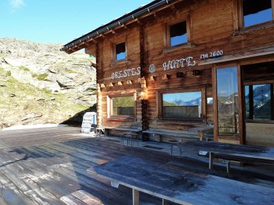 Etappenunterkunft Rifugio Orestes Hütte bei Bergwandern im Aostatal