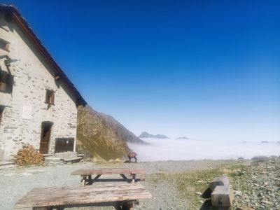 �bernachten im Ospizio Sottile in den Alpen
