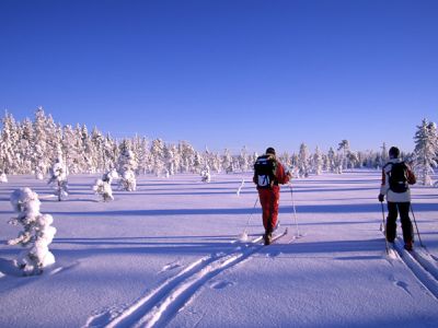 Skitour in Schwedisch Lappland.
