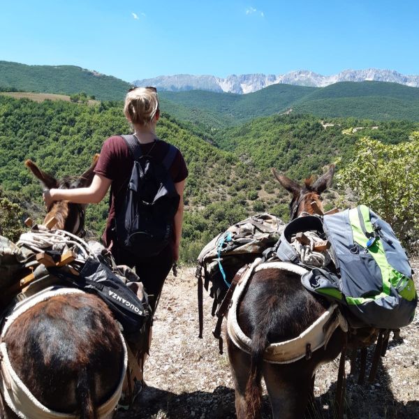 Eselwandern in den Abruzzen - Eselwanderung Italien